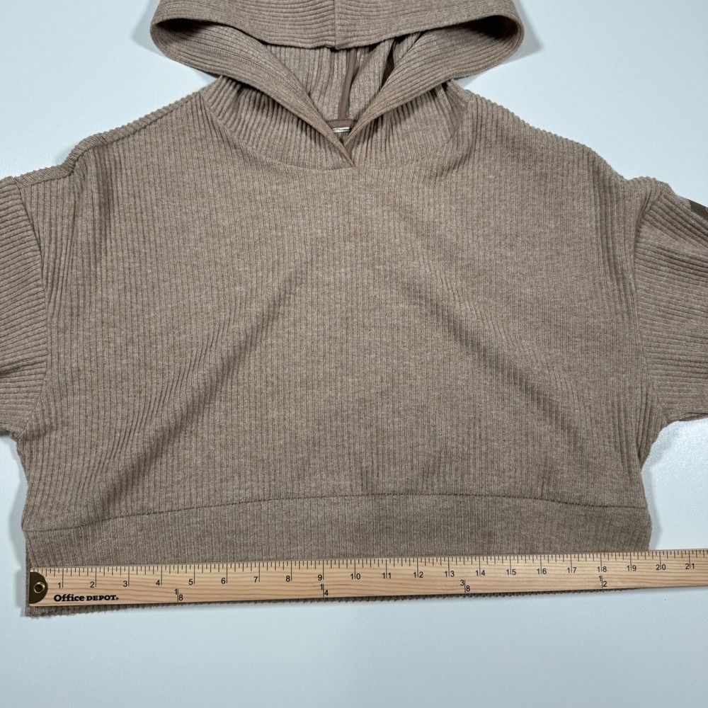 Alo Yoga S Muse Hoodie Gravel Heather Sweatshirt Yoga Hiking Pickleball Golf Gym - Picture 7 of 8